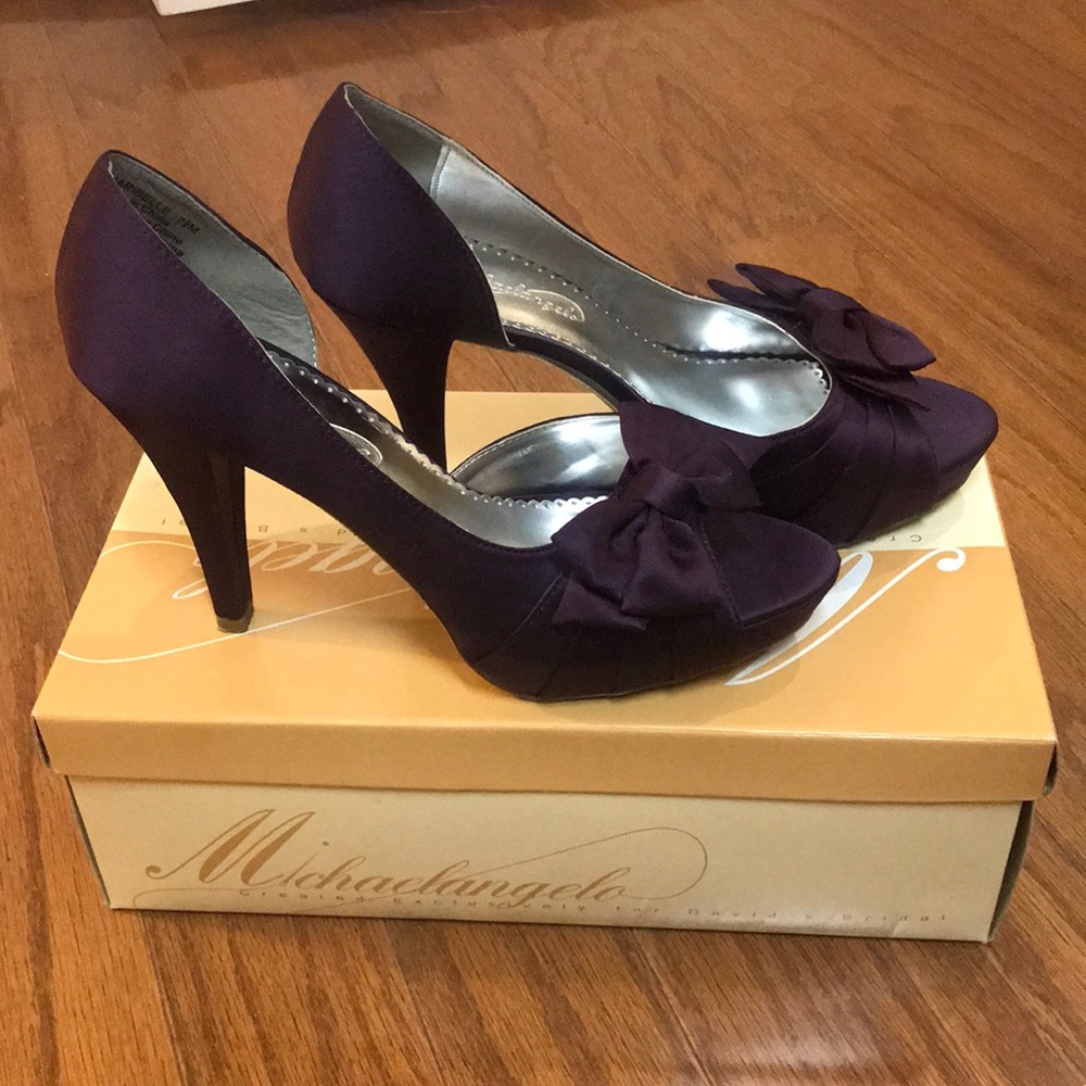 Michaelangelo Maribelle Plum Heels